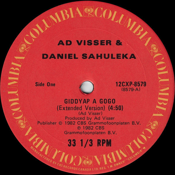 Ad Visser & Daniel Sahuleka - Giddyap A Gogo Vinyl Record