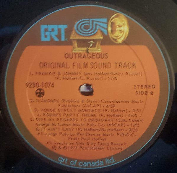 Paul Hoffert - Outrageous!: Original Film Soundtrack - 1977