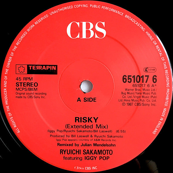 Ryuichi Sakamoto - Risky (Extended Version) - 1987