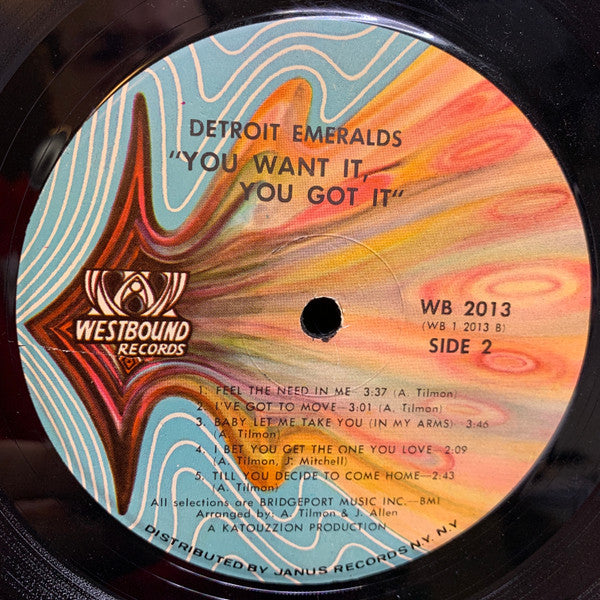 Detroit Emeralds - You Want It, You Got It