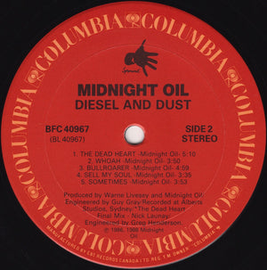 Midnight Oil - Diesel And Dust - 1988