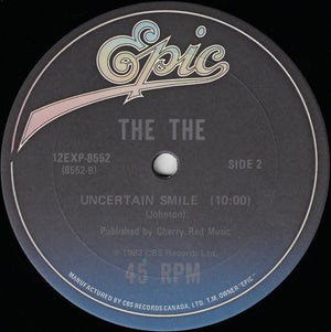 The The - Perfect / Uncertain Smile Vinyl Record