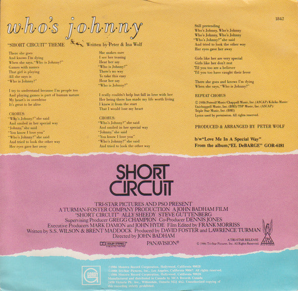 El DeBarge - Who's Johnny ("Short Circuit" Theme)