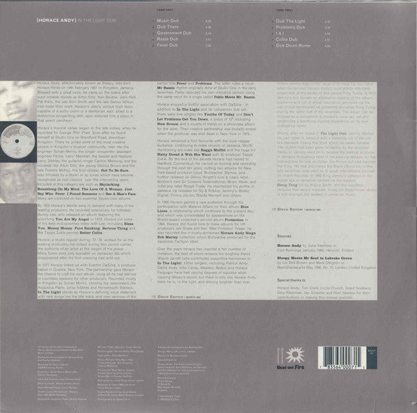 Horace Andy - In The Light Dub - 1995