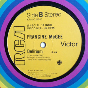 Francine McGee - Feel'in Good / Delirium - 1977