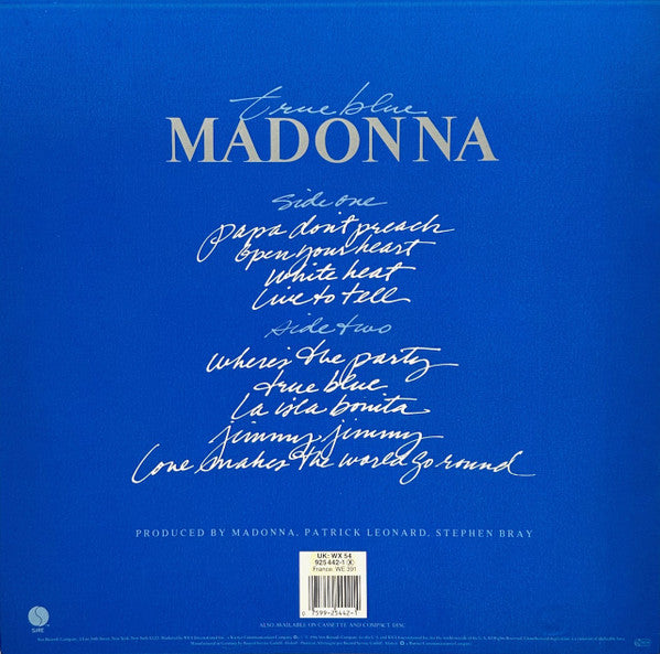 Madonna - True Blue Vinyl Record