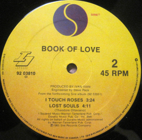 Book Of Love - I Touch Roses - 1985