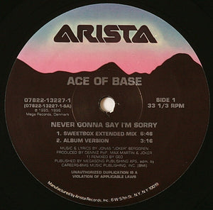 Ace Of Base - Never Gonna Say I'm Sorry - 1996