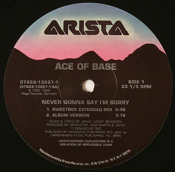 Ace Of Base - Never Gonna Say I'm Sorry - 1996