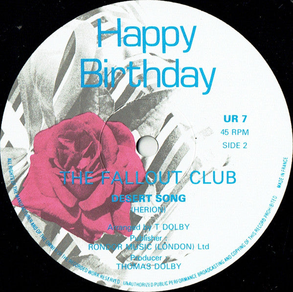 Fallout Club, The - Wonderlust - 1981