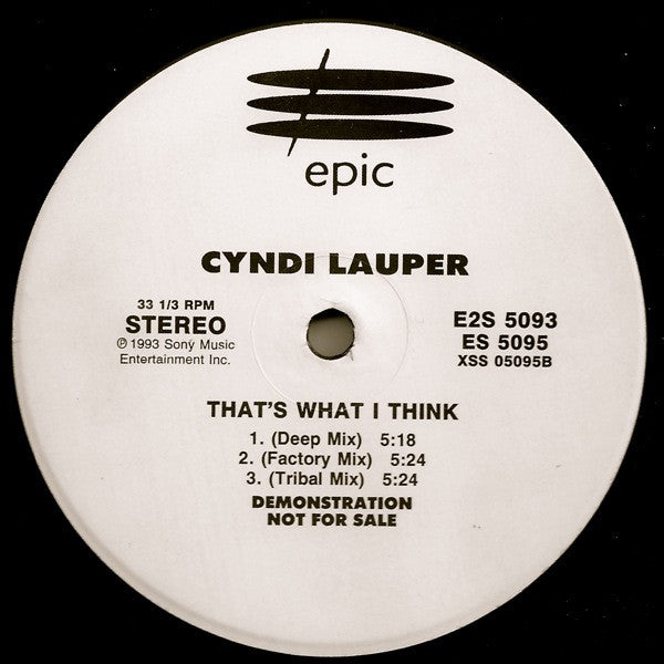 Cyndi Lauper - That's What I Think