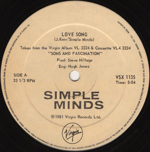 Simple Minds - Love Song - 1981