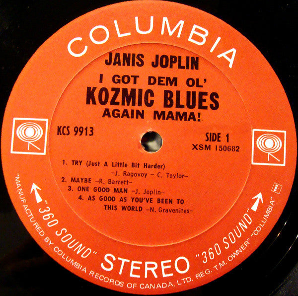 Janis Joplin - I Got Dem Ol' Kozmic Blues Again Mama! - 1969