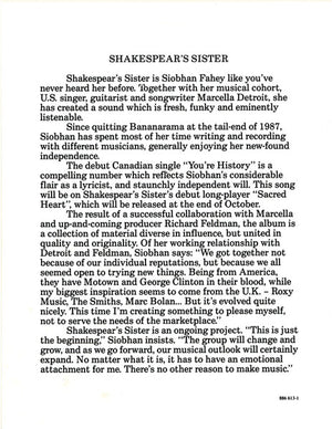 Shakespear's Sister - You're History - 1989