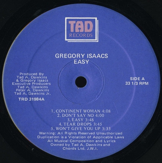 Gregory Isaacs - Easy