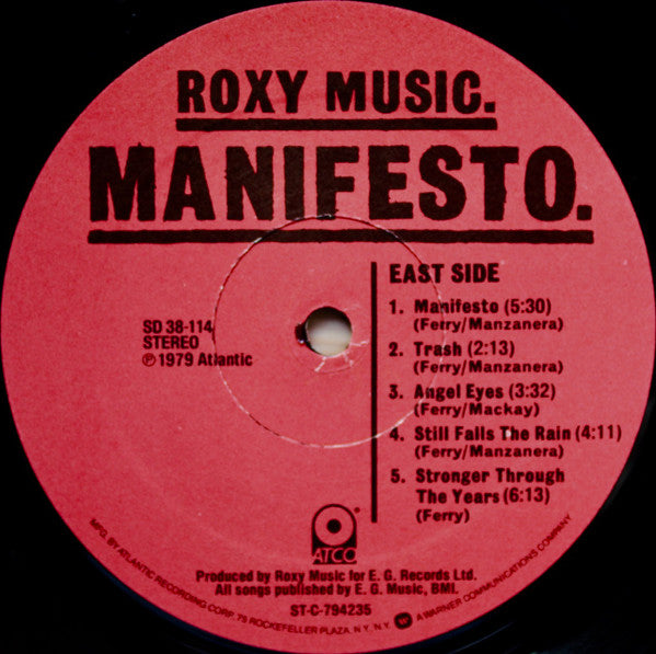 Roxy Music - Manifesto - 1979