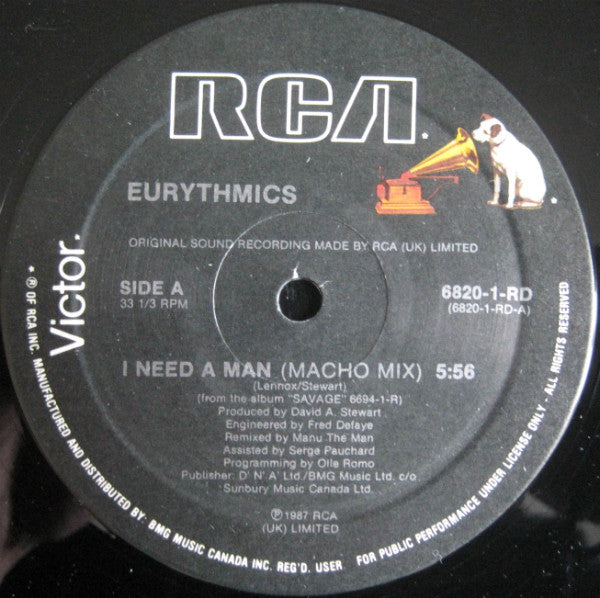 Eurythmics - I Need A Man - 1987