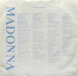 Madonna - True Blue Vinyl Record