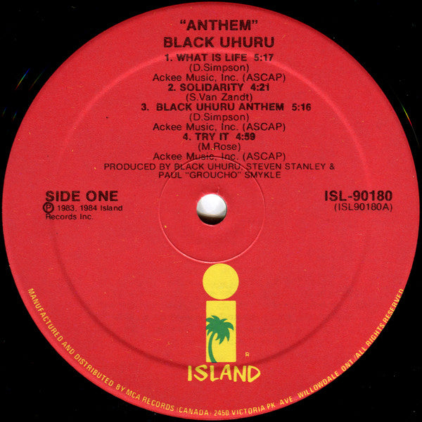 Black Uhuru - Anthem - 1984