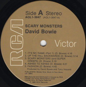 David Bowie - Scary Monsters - 1980