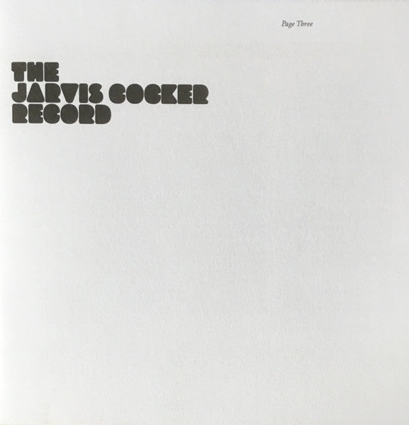 Jarvis Cocker - The Jarvis Cocker Record (CD) - 2006