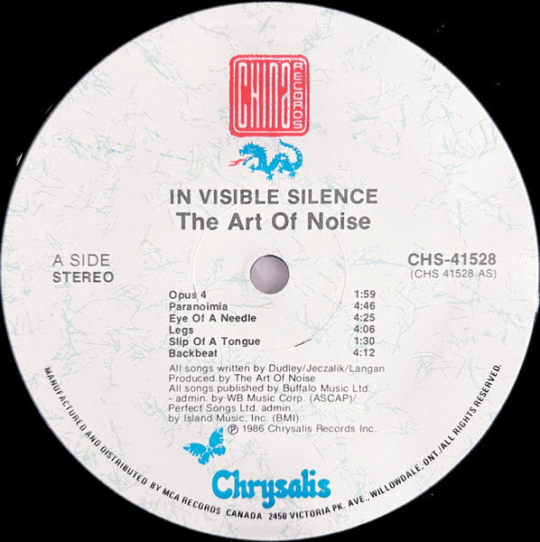 Art Of Noise, The - In Visible Silence - 1986