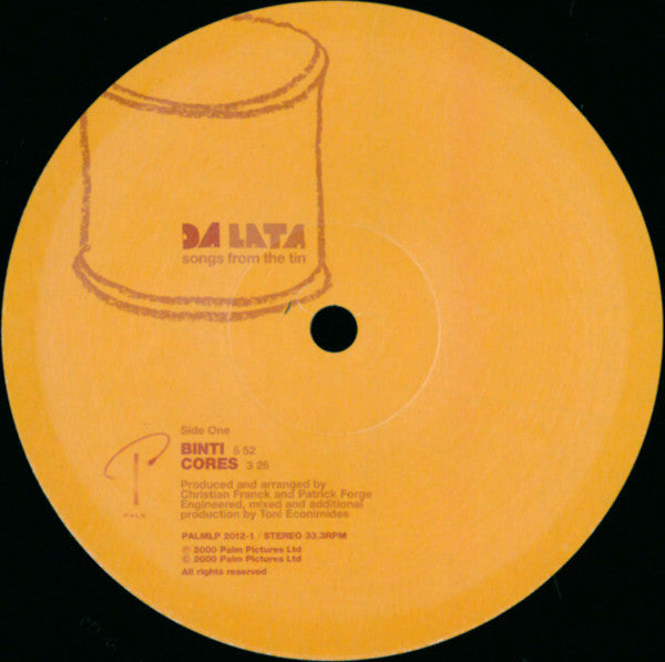 Da Lata - Songs From The Tin - 2000