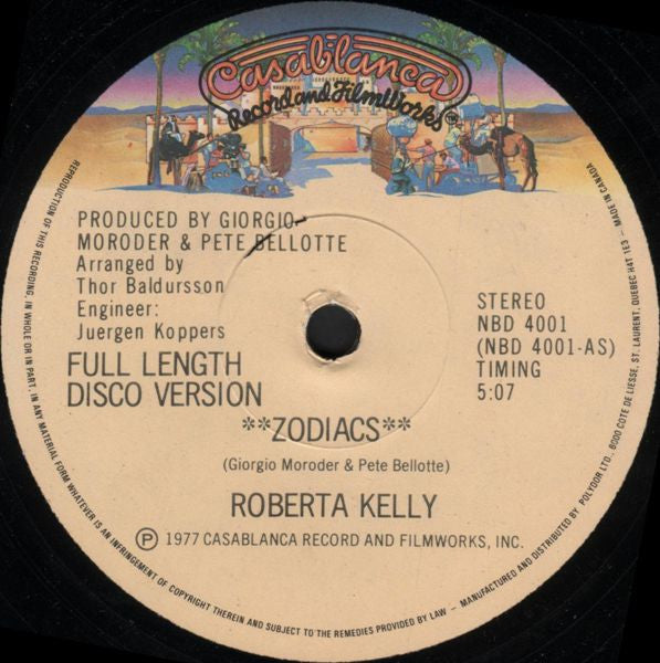 Roberta Kelly - Zodiacs Vinyl Record