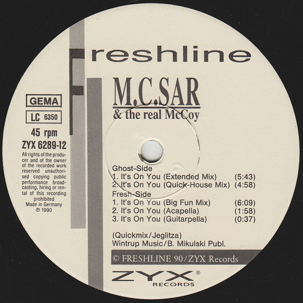 Real McCoy - It's On You