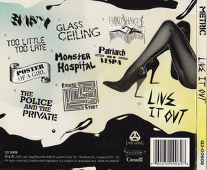Metric - Live It Out (CD) - 2005