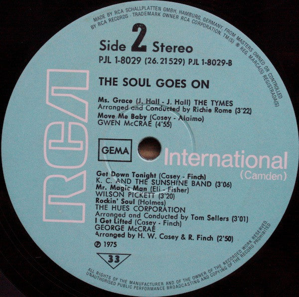 Various - The Soul Goes On - 1975