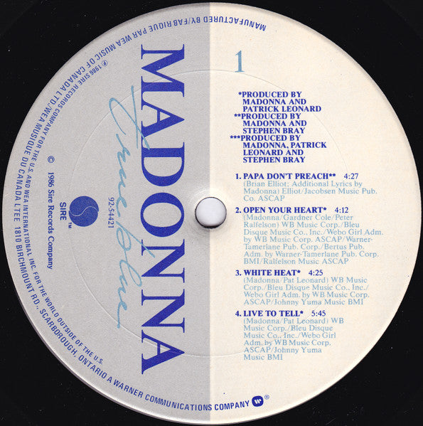 Madonna - True Blue