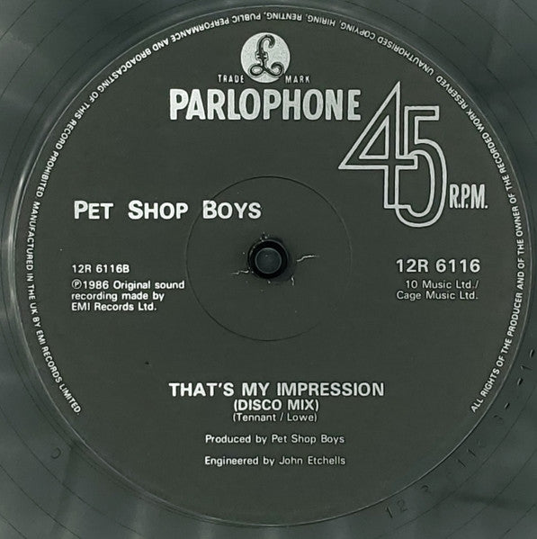 Pet Shop Boys - Love Comes Quickly - 1986