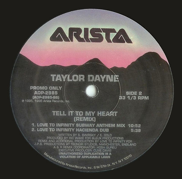 Taylor Dayne - Tell It To My Heart (Remix) - 1996