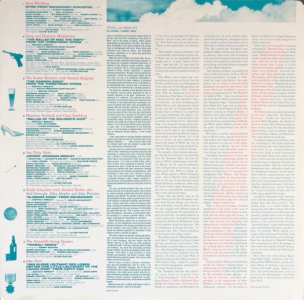 Various - Lost In The Stars (The Music Of Kurt Weill) - 1985