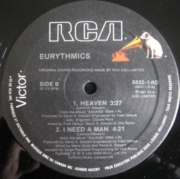 Eurythmics - I Need A Man - 1987