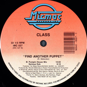 Class - Find Another Puppet Vinyl Record