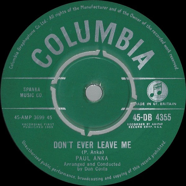 Paul Anka - Put Your Head On My Shoulder