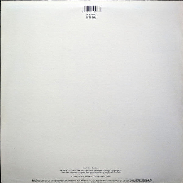 New Order - Substance - 1987