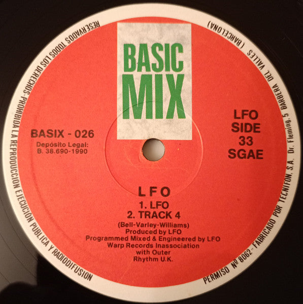 Tricky Disco / LFO - Tricky Disco / LFO - 1990