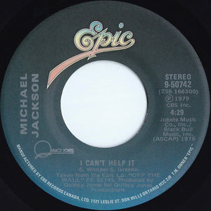 Michael Jackson - Don't Stop 'Til You Get Enough / I Can't Help It - 1979