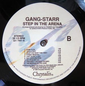 Gang Starr - Step In The Arena - 1990