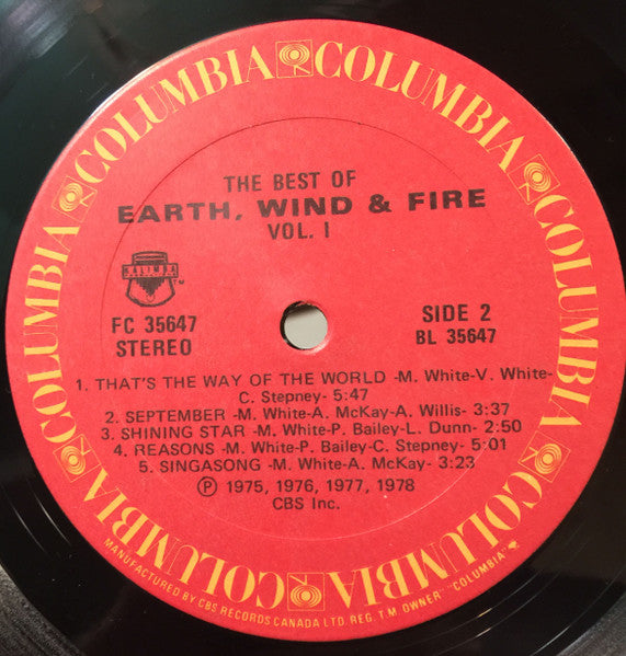 Earth, Wind & Fire - The Best Of Earth, Wind & Fire Vol. I