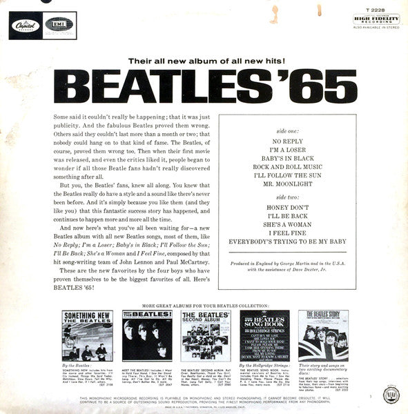 Beatles, The - Beatles '65 - 1964