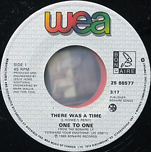 One To One - There Was A Time - 1985