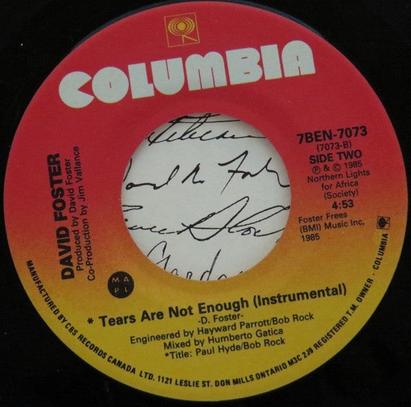 Northern Lights - Tears Are Not Enough - 1985