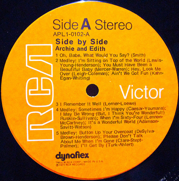Archie & Edith - Side By Side - 1973