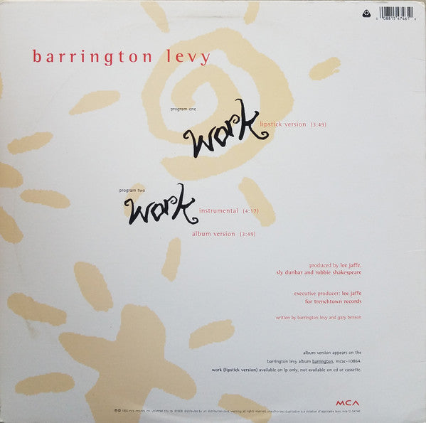 Barrington Levy - Work
