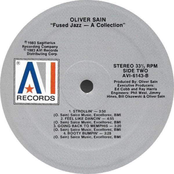 Oliver Sain - Fused Jazz - A Collection - 1983