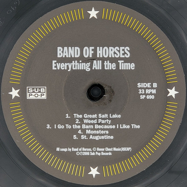 Band Of Horses - Everything All The Time Vinyl Record